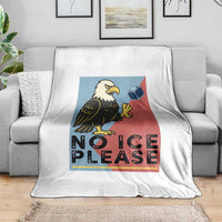 American Eagle No Ice Please Throw Blanket Minnesota Protest Support Gift