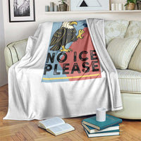 American Eagle No Ice Please Throw Blanket Minnesota Protest Support Gift