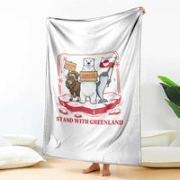 Hands Off Greenland Throw Blanket Support Greenlander Gift