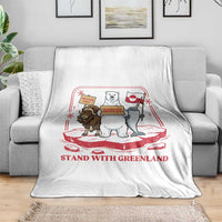 Hands Off Greenland Throw Blanket Support Greenlander Gift