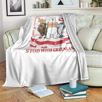 Hands Off Greenland Throw Blanket Support Greenlander Gift