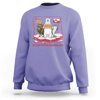 Hands Off Greenland Sweatshirt Support Greenlander Gift