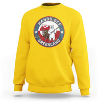 Hands Off Greenland Sweatshirt Anti Authoritarian Political Gag Gift