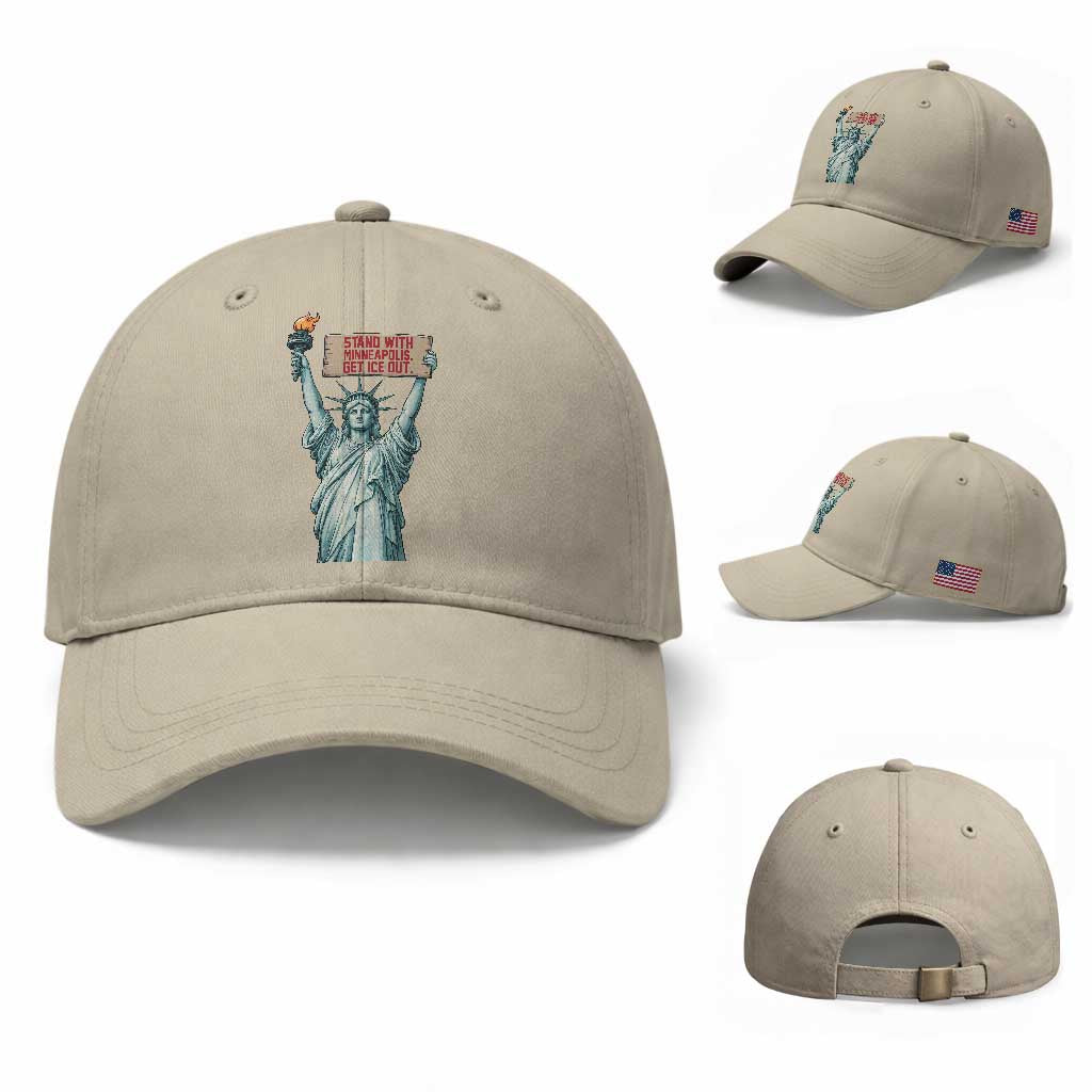 Stand With Minneapolis Baseball Cap Statue Of Liberty Torch Justice Support