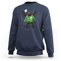 Funny Mothman St Patricks Day Sweatshirt Gift For Cryptid Lovers