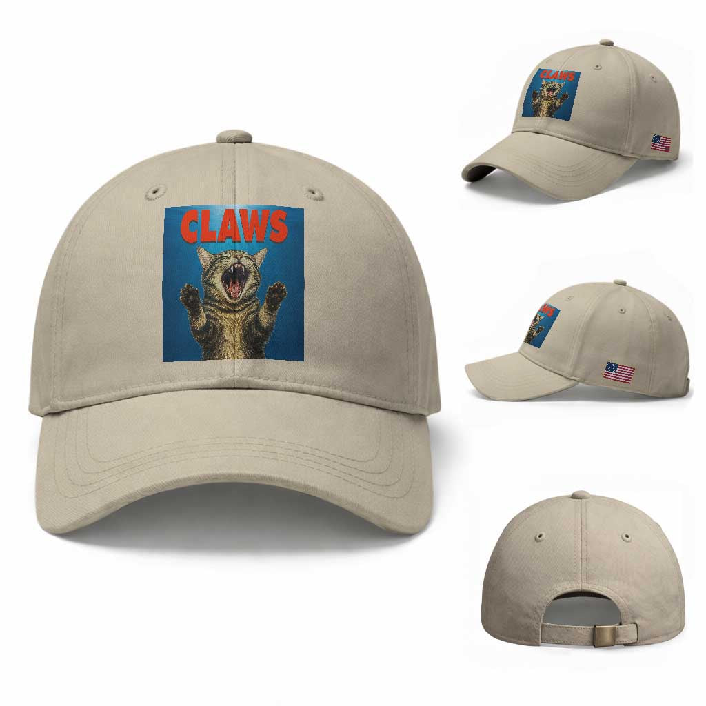 Funny Claws Cat Baseball Cap Horror Movie Parody