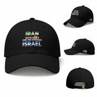 Funny Geopolitical Satire Iran Outta Beer Israel Struggle Baseball Cap