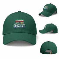 Funny Geopolitical Satire Iran Outta Beer Israel Struggle Baseball Cap