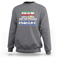 Funny Geopolitical Satire Iran Outta Beer Israel Struggle Sweatshirt