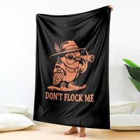 Funny Bird Watching Detective Birdwatcher Throw Blanket Dont Flock Me