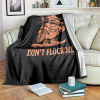 Funny Bird Watching Detective Birdwatcher Throw Blanket Dont Flock Me