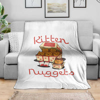 Kitten Nuggets Throw Blanket Funny Cat Lover Gift - Wonder Print Shop