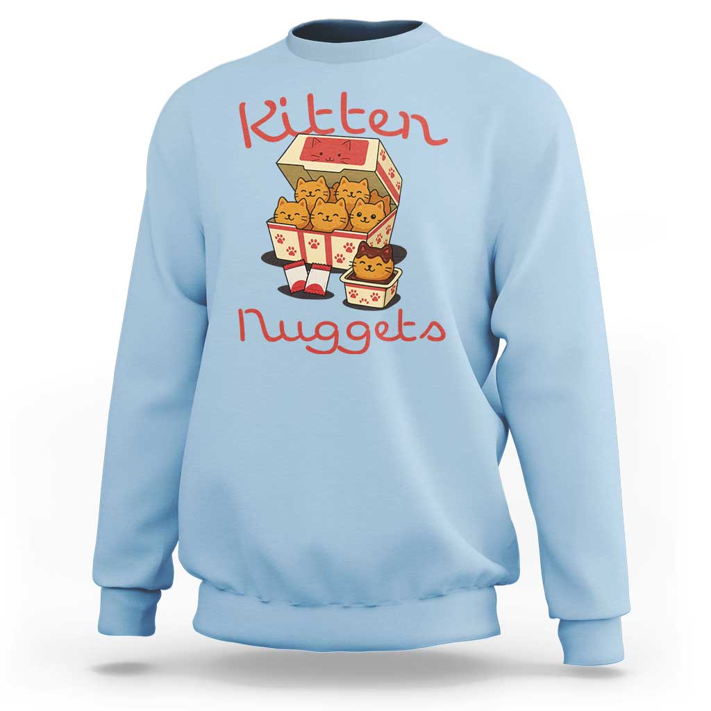 Kitten Nuggets Sweatshirt Funny Cat Lover Gift - Wonder Print Shop