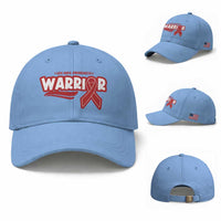 HIV Awareness Warrior Baseball Cap Red Ribbon Support Gift
