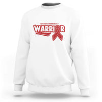 HIV Awareness Warrior Sweatshirt Red Ribbon Support Gift - Wonder Print Shop