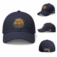 Chill Mode Activated Baseball Cap Funny Sloth Summer Beach Vibes