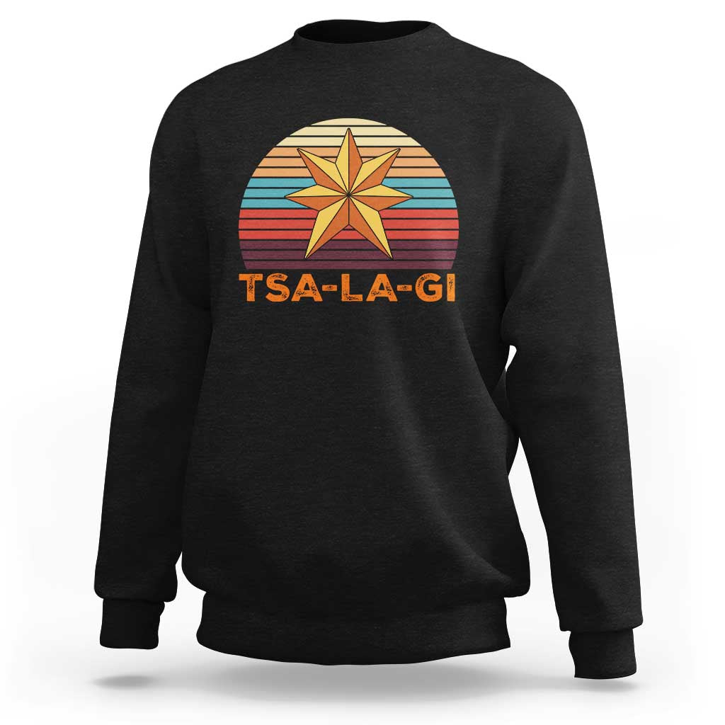 Tsalagi Seven Pointed Star Sweatshirt Cherokee Native American Heritage