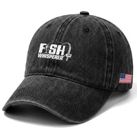 The Fish Whisperer Washed Cotton Baseball Cap Fish Lover Humor