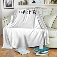 WTF Where Is The Fish Throw Blanket Funny Fisherman Gift