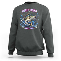 Funny Make Fishing Great Again Sweatshirt Fisherman Gift - Wonder Print Shop