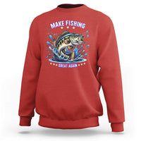 Funny Make Fishing Great Again Sweatshirt Fisherman Gift - Wonder Print Shop