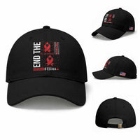 End The Stigma HIV Awareness Baseball Cap Red Ribbon Gift