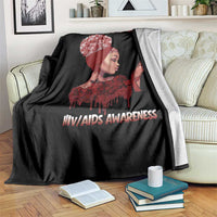 Hope For A Cure HIV Awareness Throw Blanket Support Squad Gift - Wonder Print Shop