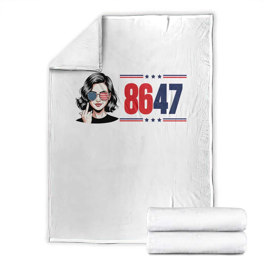Political Activist 8647 Throw Blanket Freedom Satire Protest Graphic