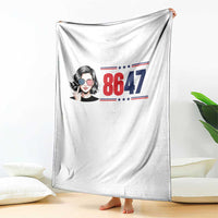 Political Activist 8647 Throw Blanket Freedom Satire Protest Graphic