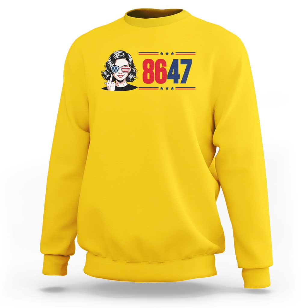 Political Activist 8647 Sweatshirt Freedom Satire Protest Graphic