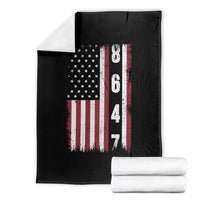 8647 Vintage US Flag Throw Blanket Political Expression Apparel For Democrats