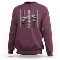 Funny 8647 Jail Sweatshirt Freedom Protest Satire Graphic Gift