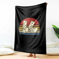 Vintage Domino Player 8647 Throw Blanket Board Game Subtle Protest