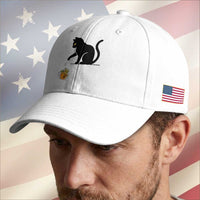 Funny No Kings Black Cat Baseball Cap Rebellious Cat Lover Gift