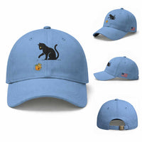 Funny No Kings Black Cat Baseball Cap Rebellious Cat Lover Gift