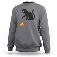 Funny No Kings Black Cat Sweatshirt Rebellious Cat Lover Gift