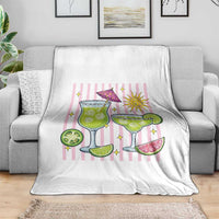 Tropical Margarita Summer Throw Blanket Beach Vacation Graphic