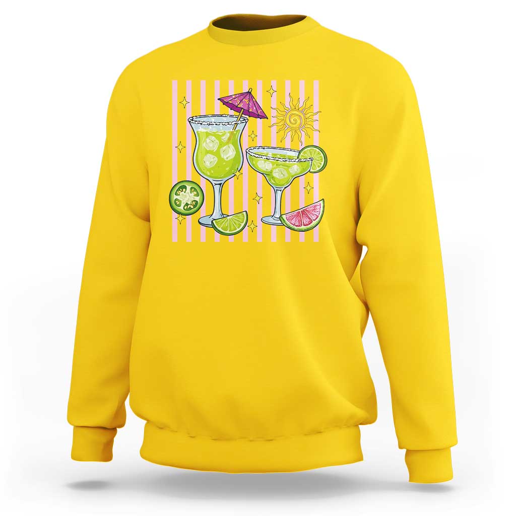 Tropical Margarita Summer Sweatshirt Beach Vacation Graphic