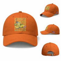 Striped Summer Lemonade Baseball Cap Preppy Brushstroke Aesthetic Graphic