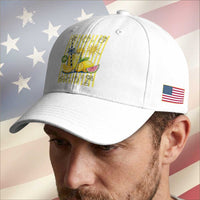 Striped Summer Lemonade Baseball Cap Preppy Brushstroke Aesthetic Graphic