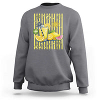 Striped Summer Lemonade Sweatshirt Preppy Brushstroke Aesthetic Graphic