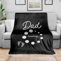 Dad Loading 2026 Throw Blanket Future Dad Announcement
