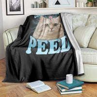 Funny Cat Throw Blanket Consider Your Pants Peed Meme Saying - Wonder Print Shop