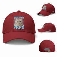 Funny Cat Baseball Cap Consider Your Pants Peed Meme Saying