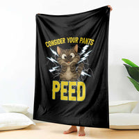 Funny Cat Lover Throw Blanket Consider Your Pants Peed Quote - Wonder Print Shop