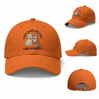 Sarcastic Cat Lover Baseball Cap Cats Make Me Feel Less Murdery