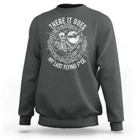 There It Goes My Last Flying F*ck Sweatshirt Funny Skeleton Quote - Wonder Print Shop