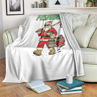 Id Rather Be Fishing Throw Blanket Funny Christmas Holiday Gift - Wonder Print Shop