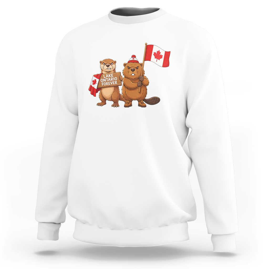 Lake Ontario Forever Otter Beaver Canada Sweatshirt Great Lakes Life