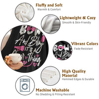 Bows And Bling Its A Cheer Thing Throw Blanket Cheerleading Gift - Wonder Print Shop